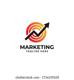 icono del logotipo de marketing vectorial aislado