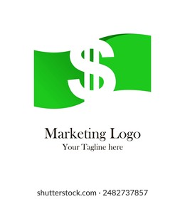 Diseño de Vector de Plantilla de logotipo de marketing