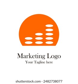 Marketing logo template vector design