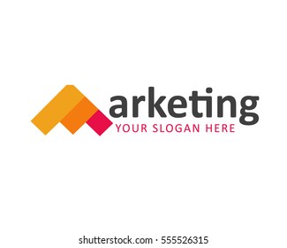 Marketing logo type for business