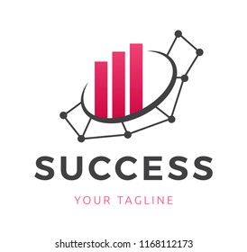 Marketing logo,social media marketing logo,vector color logo template