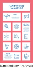 Marketing and Management Icon Set