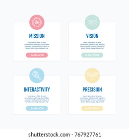 Marketing Management Line Icons and Infographic Design
