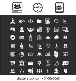 marketing, market icons, signs vector set for infographics, mobile, website, application
