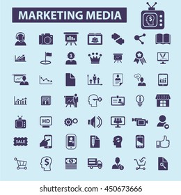 marketing media icons