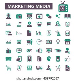 marketing media icons