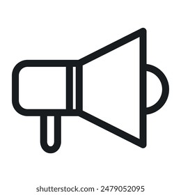 Marketing Megaphone Icon Ideal for Announcements and Advertising