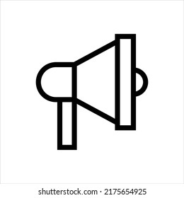 Diseño de símbolo de icono de vector megáfono de marketing