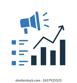 Marketing Metrics Icon Mixed Vector Illustration