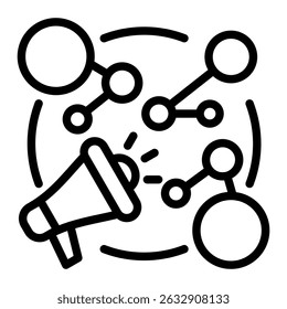 Elemento Ícone Da Rede De Marketing Para Design