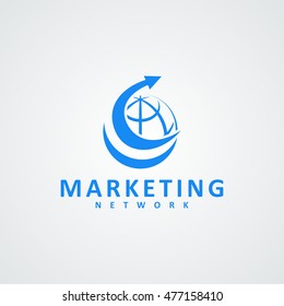 Marketing Network Logo 02 available in vector/illustration
