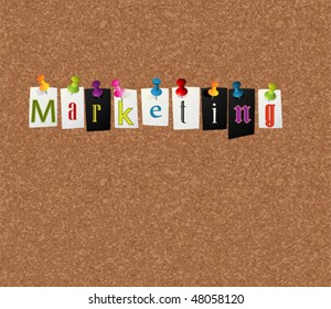 marketing notice concept