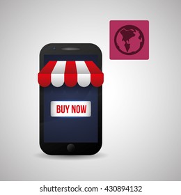 Marketing online design. ecommerce icon. Isolated illustration , vector