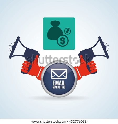 Marketing online design. ecommerce icon. Isolated illustration , vector