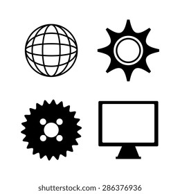 Marketing online design over white background, vector illustration.