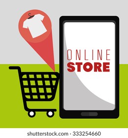 Marketing online and ecommerce sales design, vector illustration graphic.