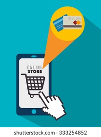 Marketing online and ecommerce sales design, vector illustration graphic.