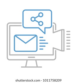 Marketing outline icon