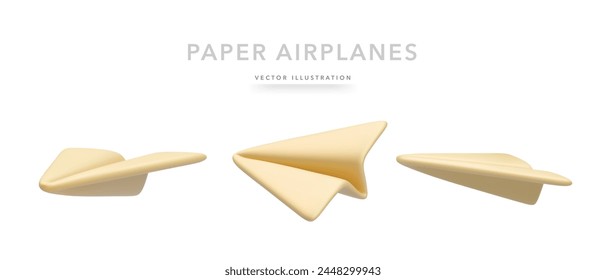 Marketing paper airplane icon isolated on white background. Vector illustration