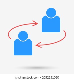 Marketing people icon isolated object. Vector illustration.