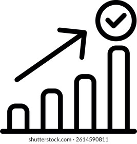Marketing Performance Line Vector Icon Design