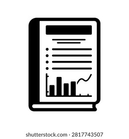 Marketing Plan Document Vector Icon