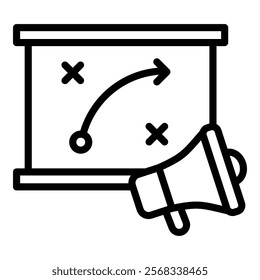 Marketing Plan Icon Element For Design