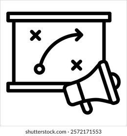 Marketing Plan Icon Element For Design