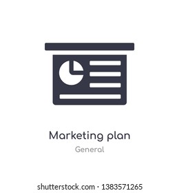 marketing plan icon. isolated marketing plan icon vector illustration from general collection. editable sing symbol can be use for web site and mobile app
