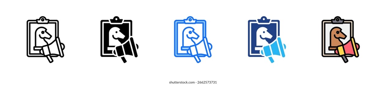 Marketing Plan Icon Set Multiple Style Collection
