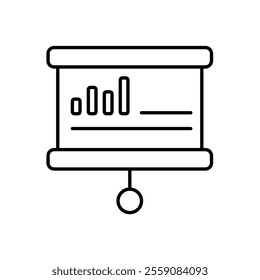 marketing plan icon with white background vector stock illustration