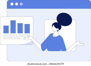 Marketing planning business characters flat vector concept operation hand drawn illustration
