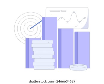 Marketing planning business characters flat vector concept operation hand drawn illustration
