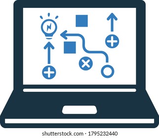 Marketing, planning, strategy icon design