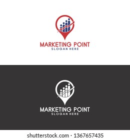 Marketing Point Logo in Vector