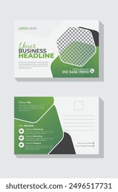 Marketing postcard template, postcard design
