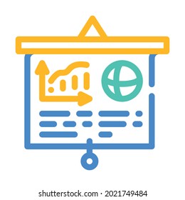 marketing presentation color icon vector. marketing presentation sign. isolated symbol illustration