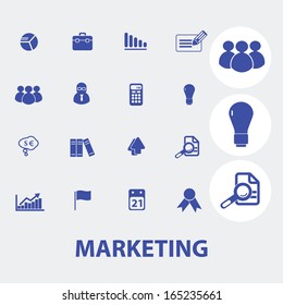 Marketing Presentation Icons Set Vector Stock Vector (Royalty Free ...