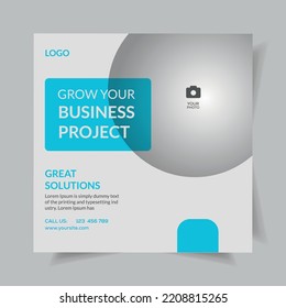 marketing project post template design. Medical, hospital, dentist, clinical post template.