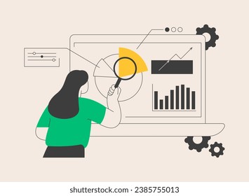 Marketing research abstract concept vector illustration. Customer analysis, marketing research company, find market opportunity, paid focus group, survey agency, target audience abstract metaphor.