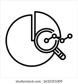 Ícone de Pesquisa de Marketing. Ilustração de Contorno de Vetor Simples