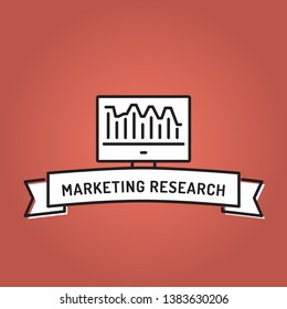 MARKETING RESEARCH LINE ICON SET