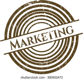 Marketing rubber grunge seal