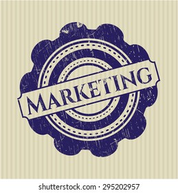 Sello de goma de marketing
