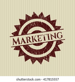 Comercialización con textura de sello de caucho