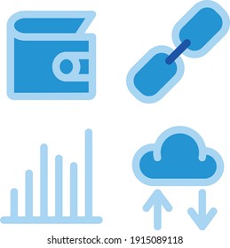 Marketing and seo icons for websites and apps