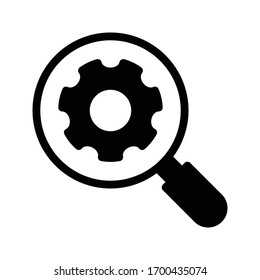 marketing setting vector glyph flat icon