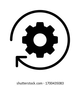 marketing setting vector glyph flat icon