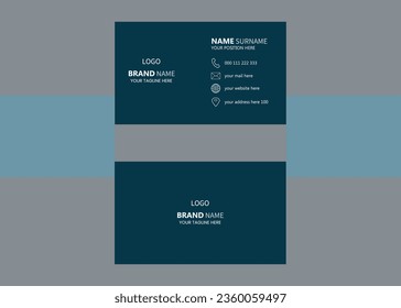 Marketing Simple, Creative  modern Business Card Template Layout.Luxury business card design template. Visiting card for business and personal use. Vector illustration design.