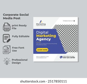 Marketing Social Media Post Banner Template